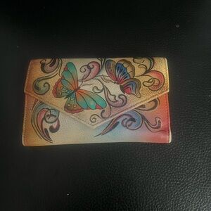 Anuschka Colorful Butterfly Women's Wallet